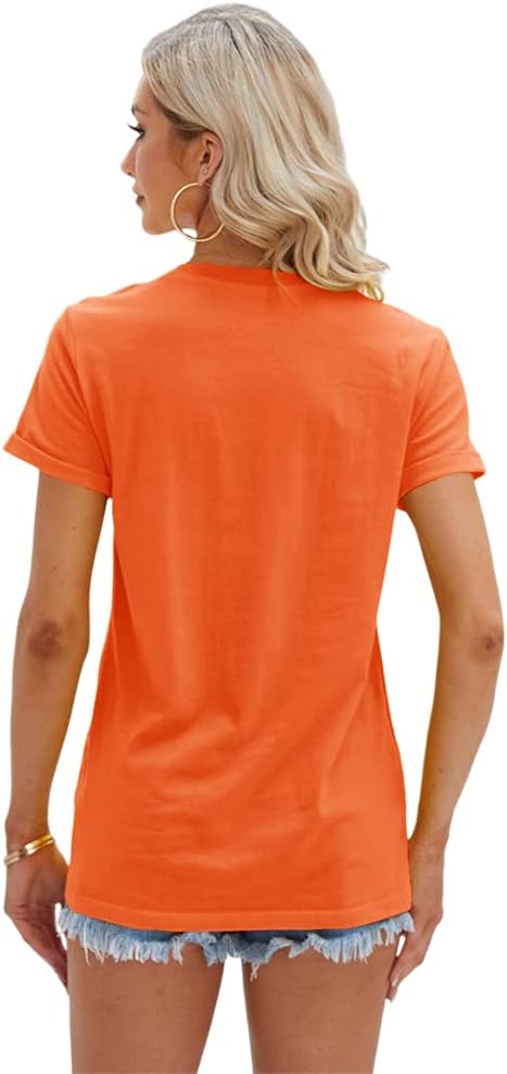 Women's T Shirts Short Sleeve Tees Sunflower Graphic Loose Summer Tops