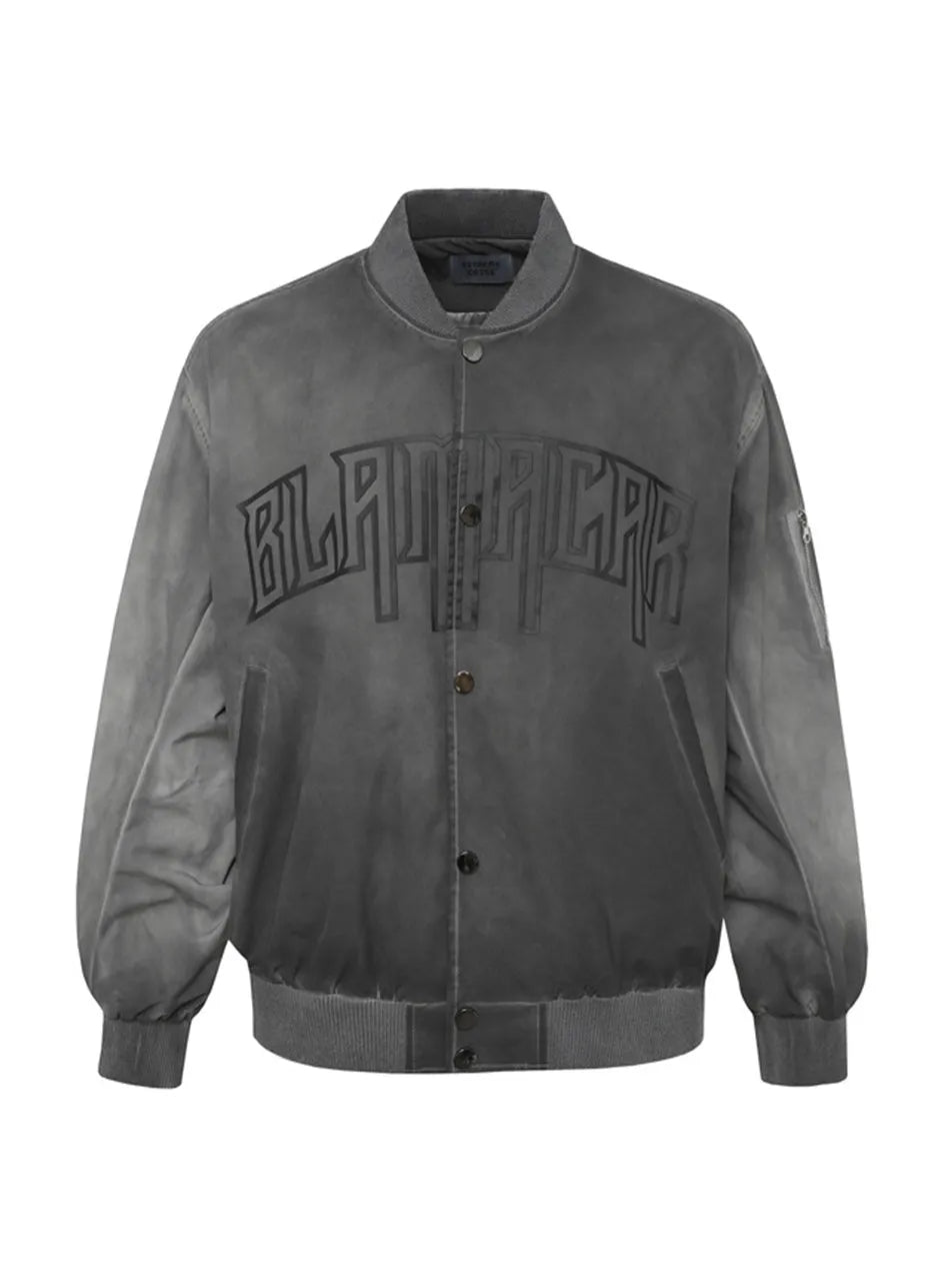 High Street Letter Print Flight Jackets for Men