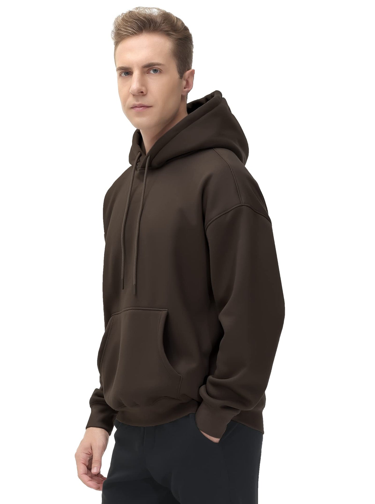 Men's Fleece Pullover Hoodie Loose Fit Ultra Soft