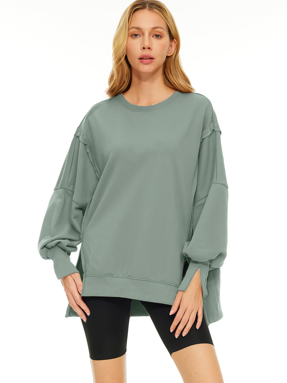 Womens Oversized Sweatshirts Hoodies Crewneck Shirts Fall Outfits