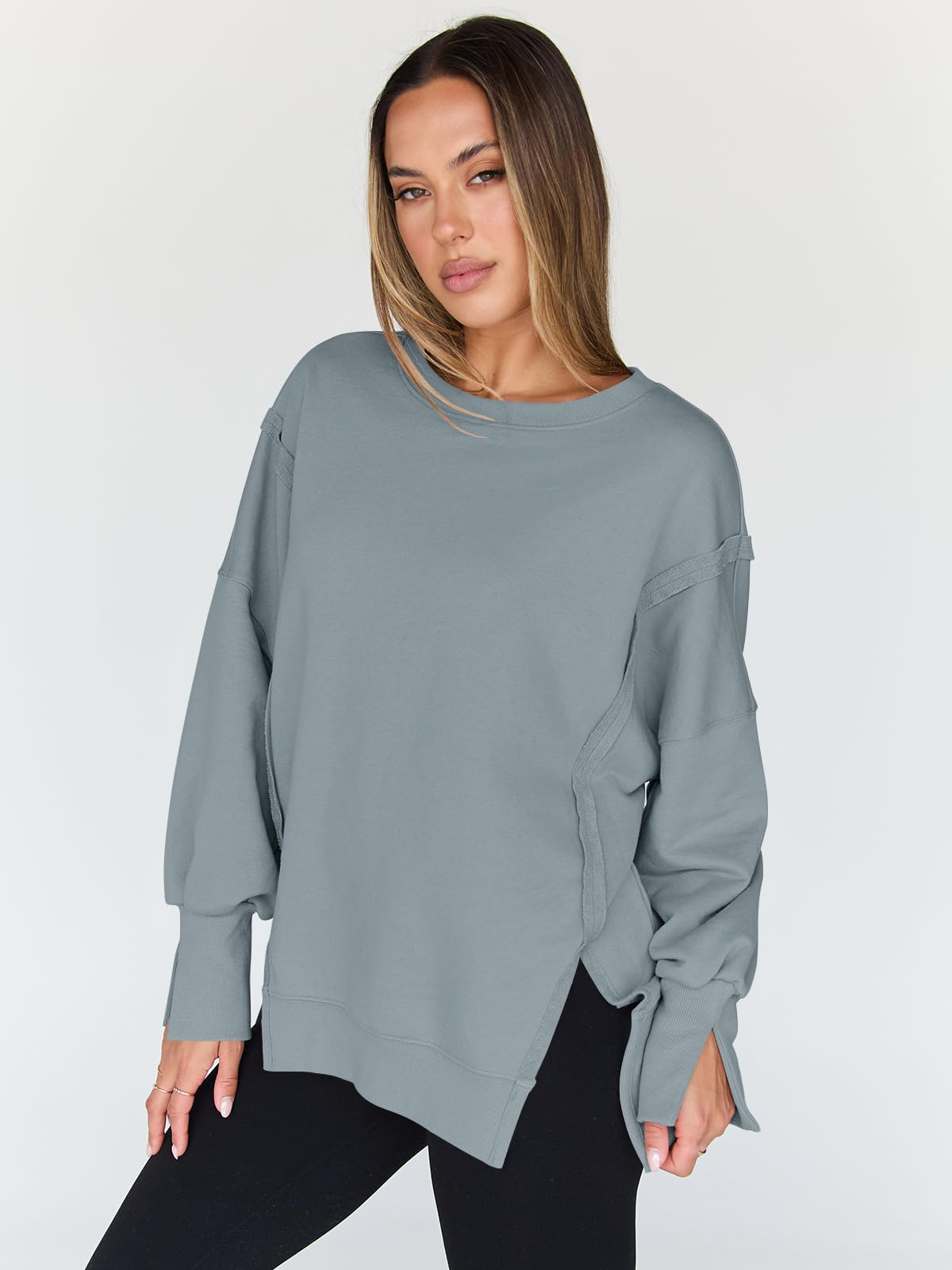 Womens Oversized Sweatshirts Hoodies Crewneck Shirts Fall Outfits