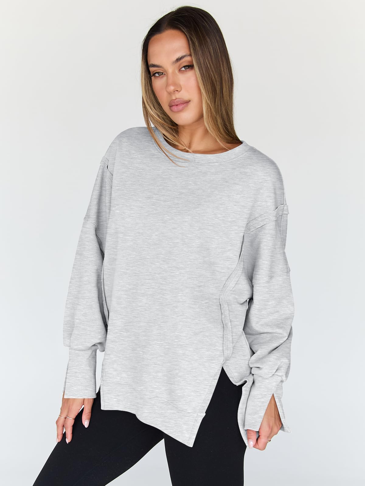 Womens Oversized Sweatshirts Hoodies Crewneck Shirts Fall Outfits