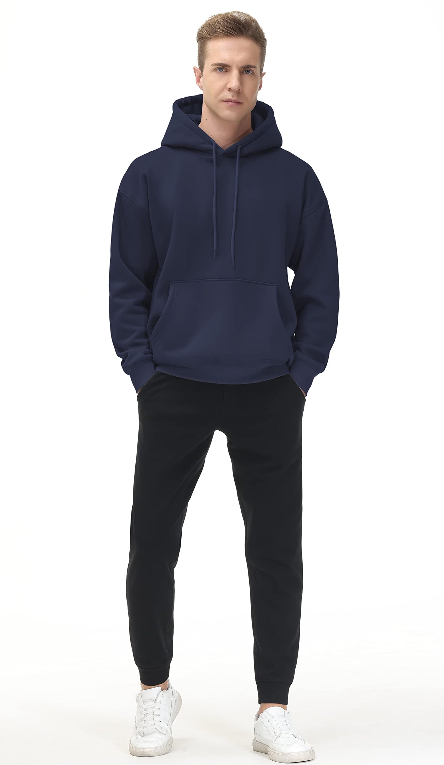 Men's Fleece Pullover Hoodie Loose Fit Ultra Soft