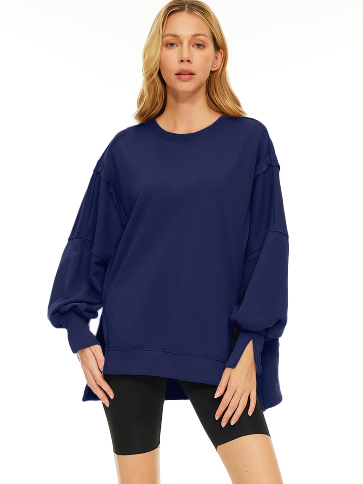 Womens Oversized Sweatshirts Hoodies Crewneck Shirts Fall Outfits