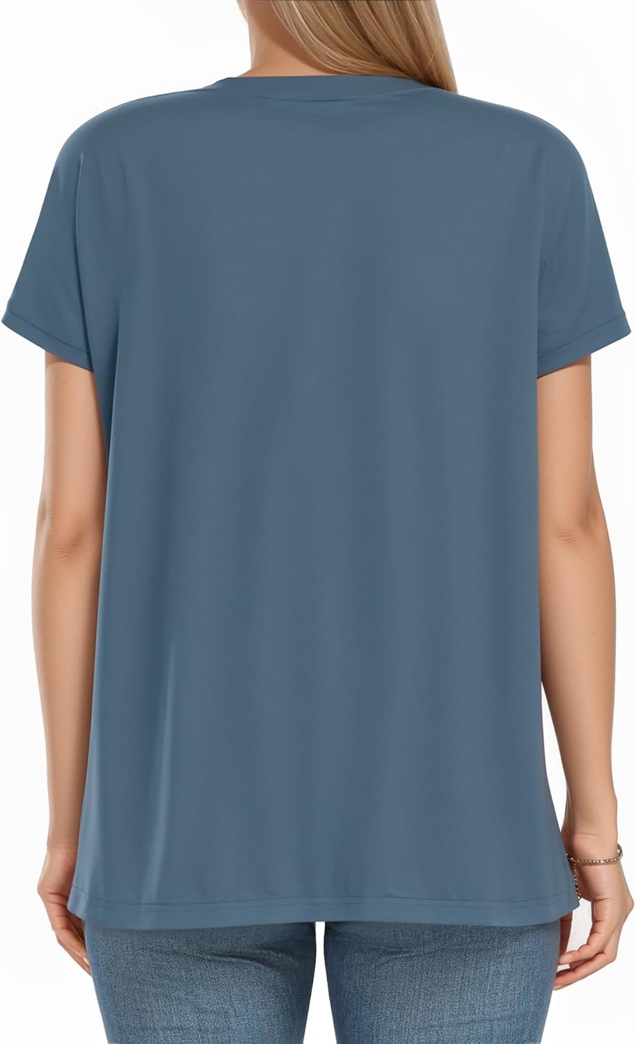 Short Sleeve Crew Neck Casual Shirts Basic Tee Summer Tops