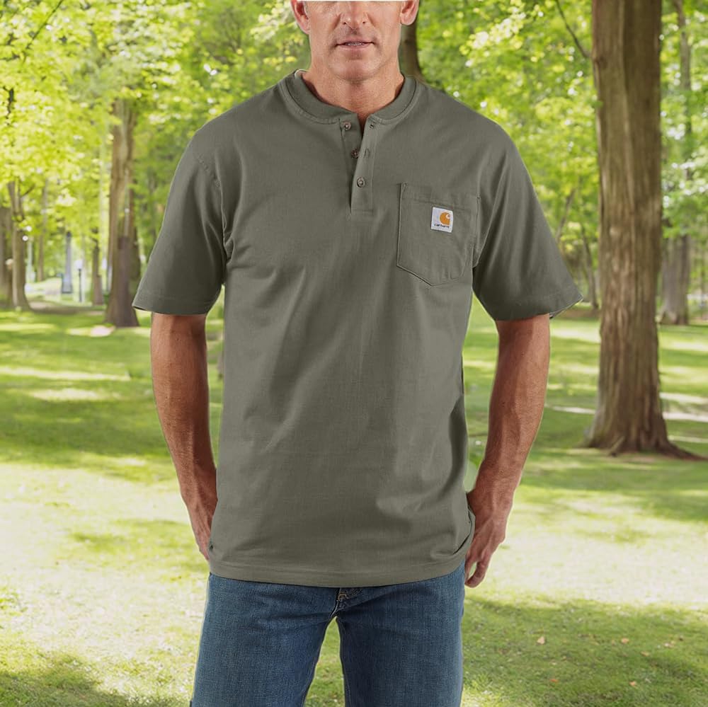 Short Sleeve Workwear Henley T-Shirt