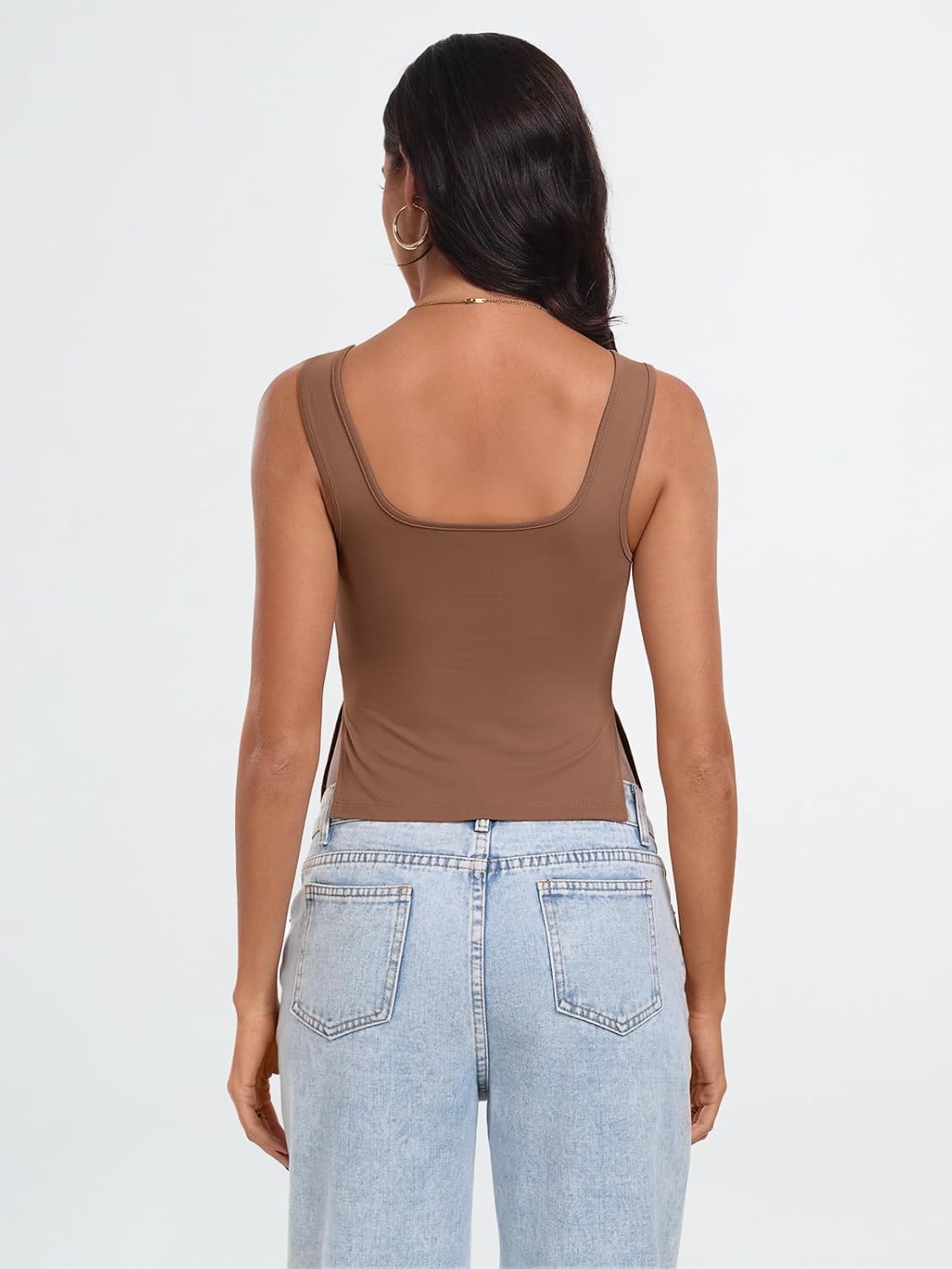 Womens Backless Crop Tops Summer Y2K Tank Tops Cute Basics Going Out Clothes