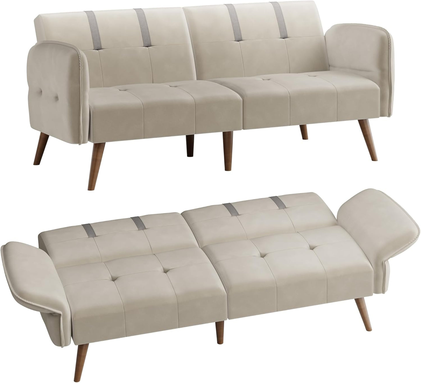 110 Inch U Shaped Sectional Sofa with Double Chaise Black
