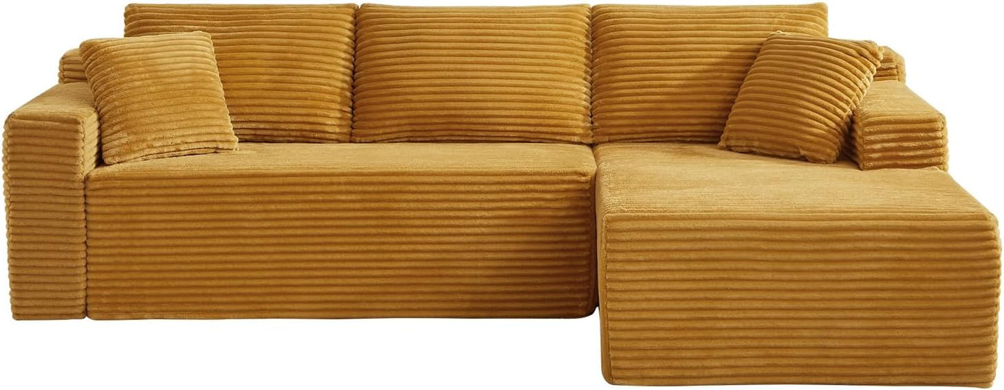 105 Inch Cloud Sectional Couch with Deep Seat