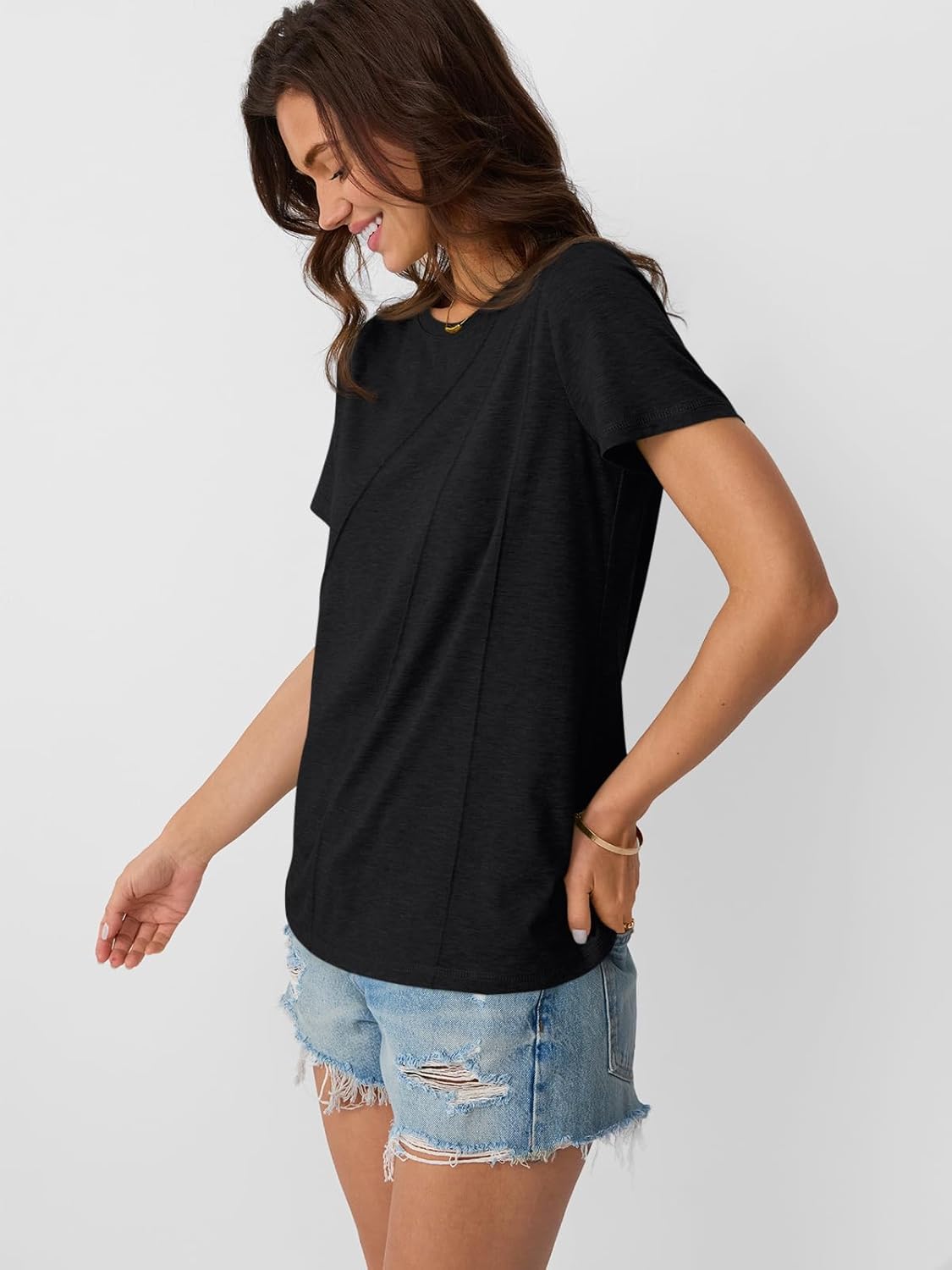 Womens Summer Tops Workout Shirts Beach Vacation Outfits Business Tshirts
