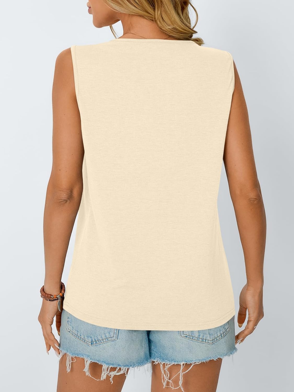 Womens Loose Fit Casual Flowy Tank Tops Trendy Sleeveless Summer Tops