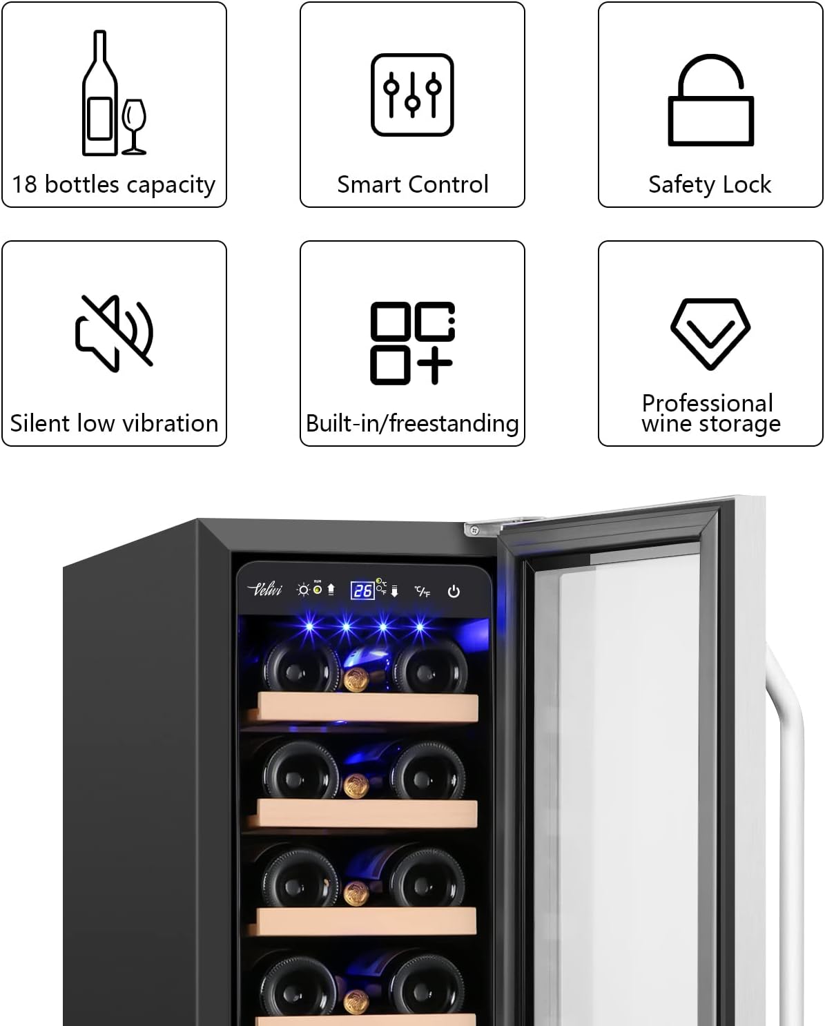 24 Inch Beverage Refrigerator Outdoor Under Counter Beverage Cooler for Patio