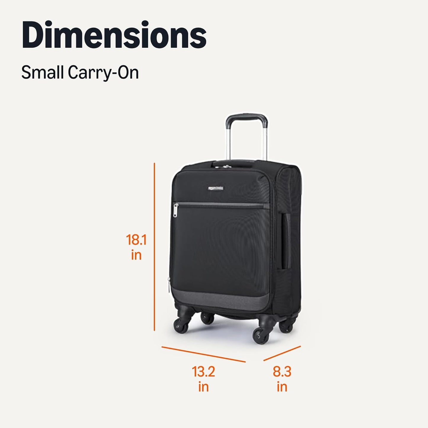 20" Luggage, Softside Suitcase With TSA Lock