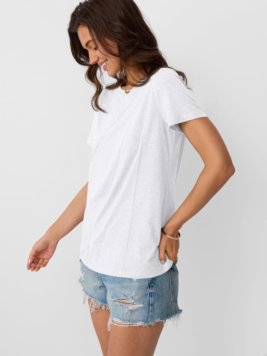 Womens Summer Tops Workout Shirts Beach Vacation Outfits Business Tshirts