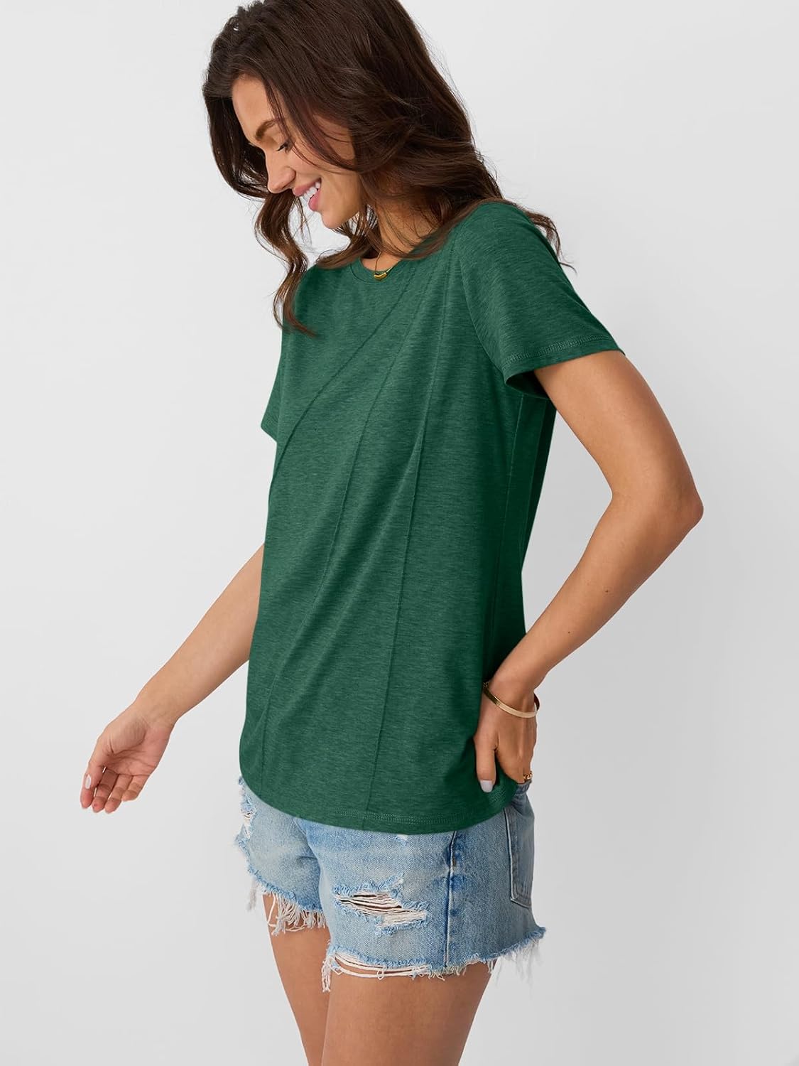 Womens Summer Tops Workout Shirts Beach Vacation Outfits Business Tshirts