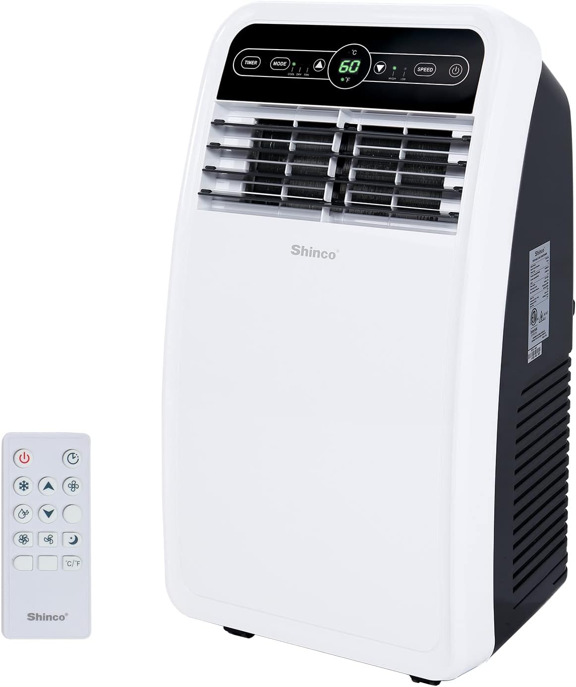 10,000 BTU Portable AC Wi-Fi Dehumidifier Fan Timer for 300 Sq.Ft with Window Kit