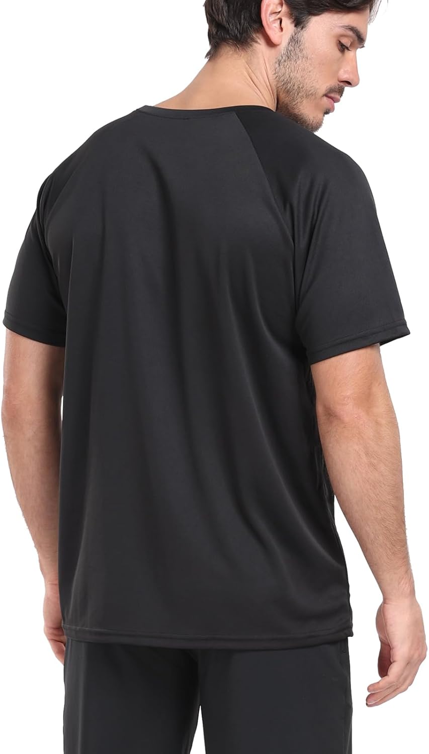 Running Shirts Men Sport Tops Dry Fit Gym Wicking Athletic T Shirts Breathable Cool Workout Shirts