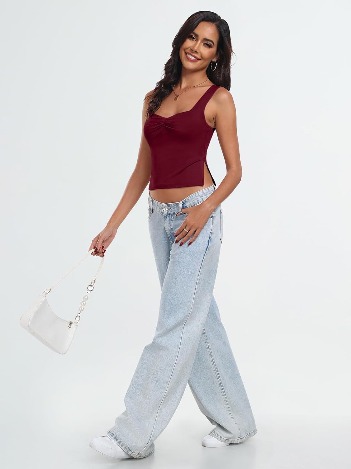 Womens Backless Crop Tops Summer Y2K Tank Tops Cute Basics Going Out Clothes