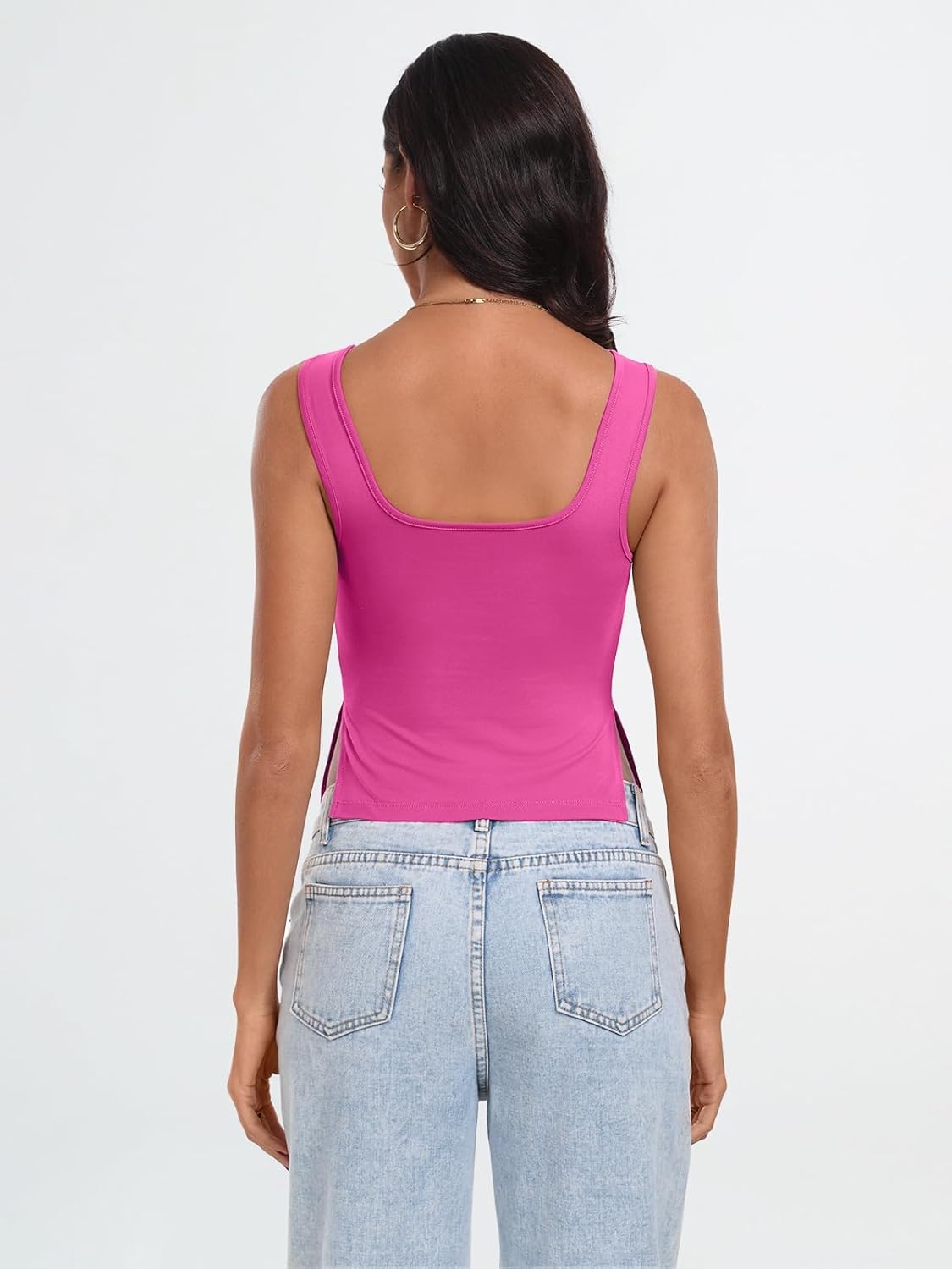 Womens Backless Crop Tops Summer Y2K Tank Tops Cute Basics Going Out Clothes