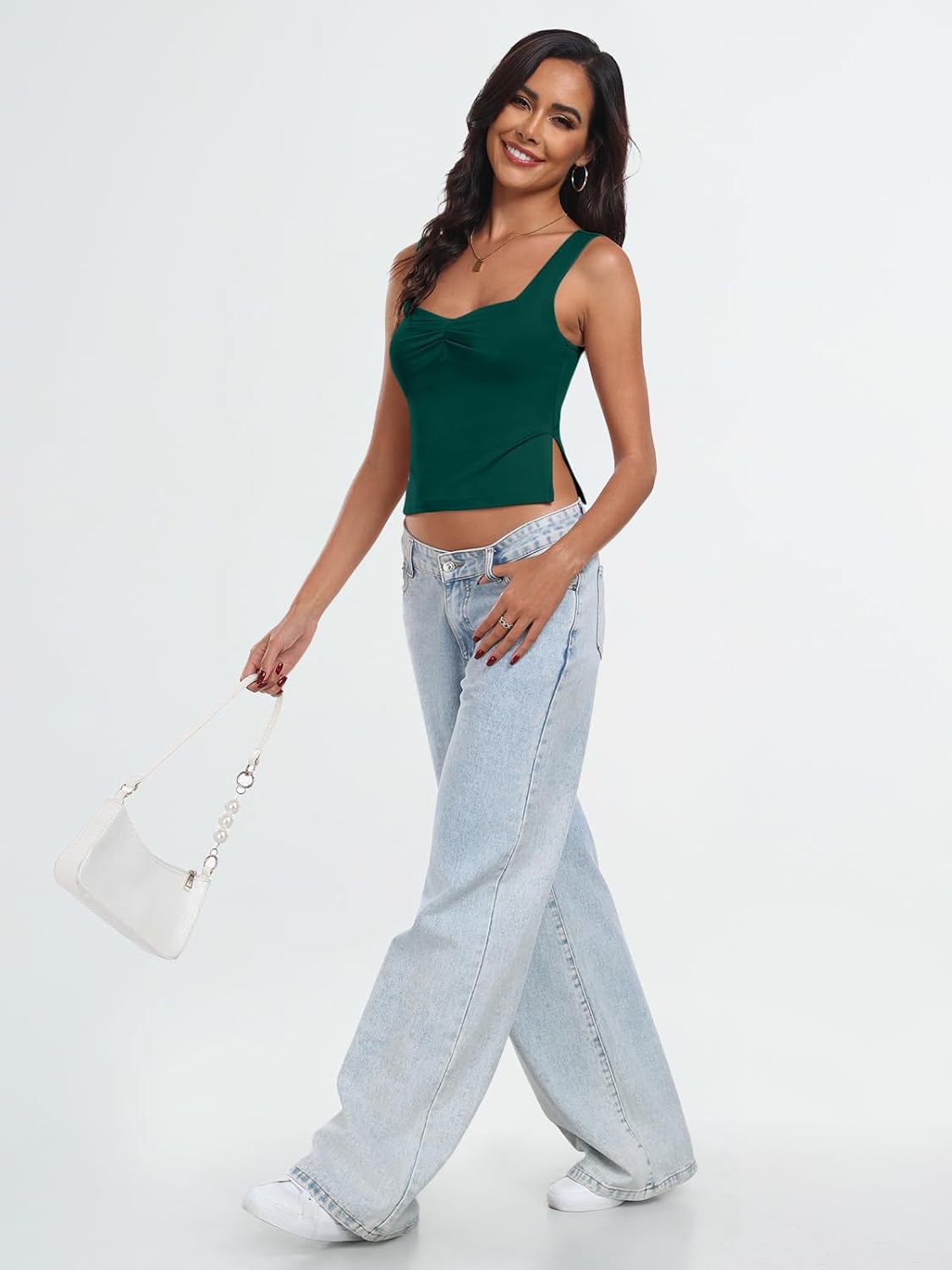 Womens Backless Crop Tops Summer Y2K Tank Tops Cute Basics Going Out Clothes