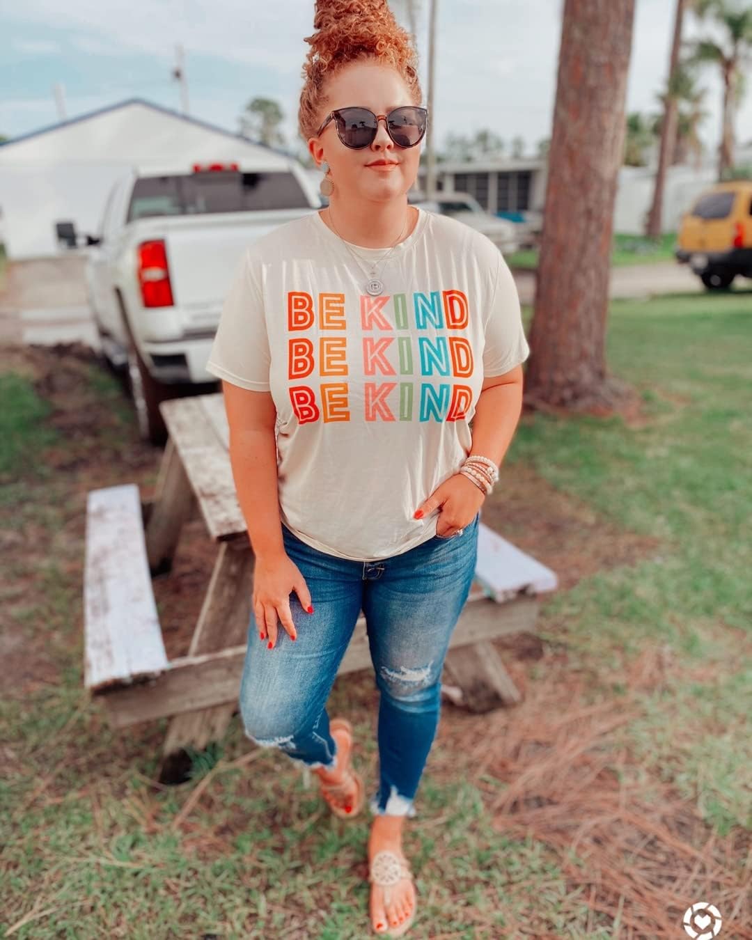 Womens Be Kind Shirt Short Sleeve Graphic Tees