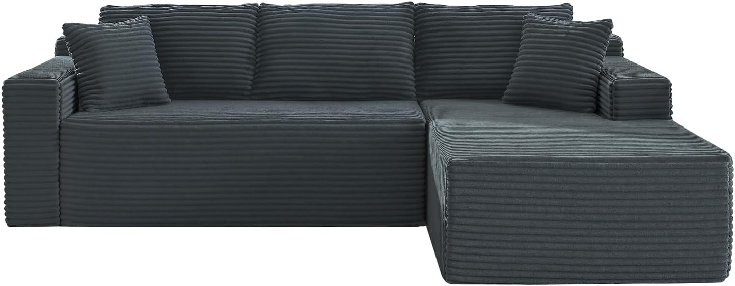105 Inch Cloud Sectional Couch with Deep Seat