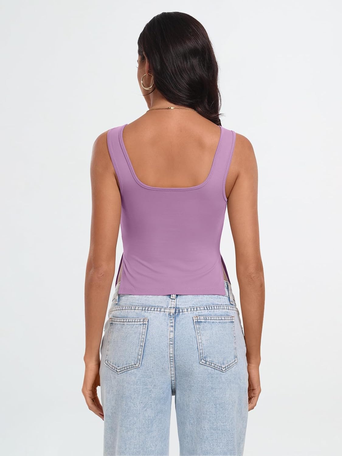 Womens Backless Crop Tops Summer Y2K Tank Tops Cute Basics Going Out Clothes