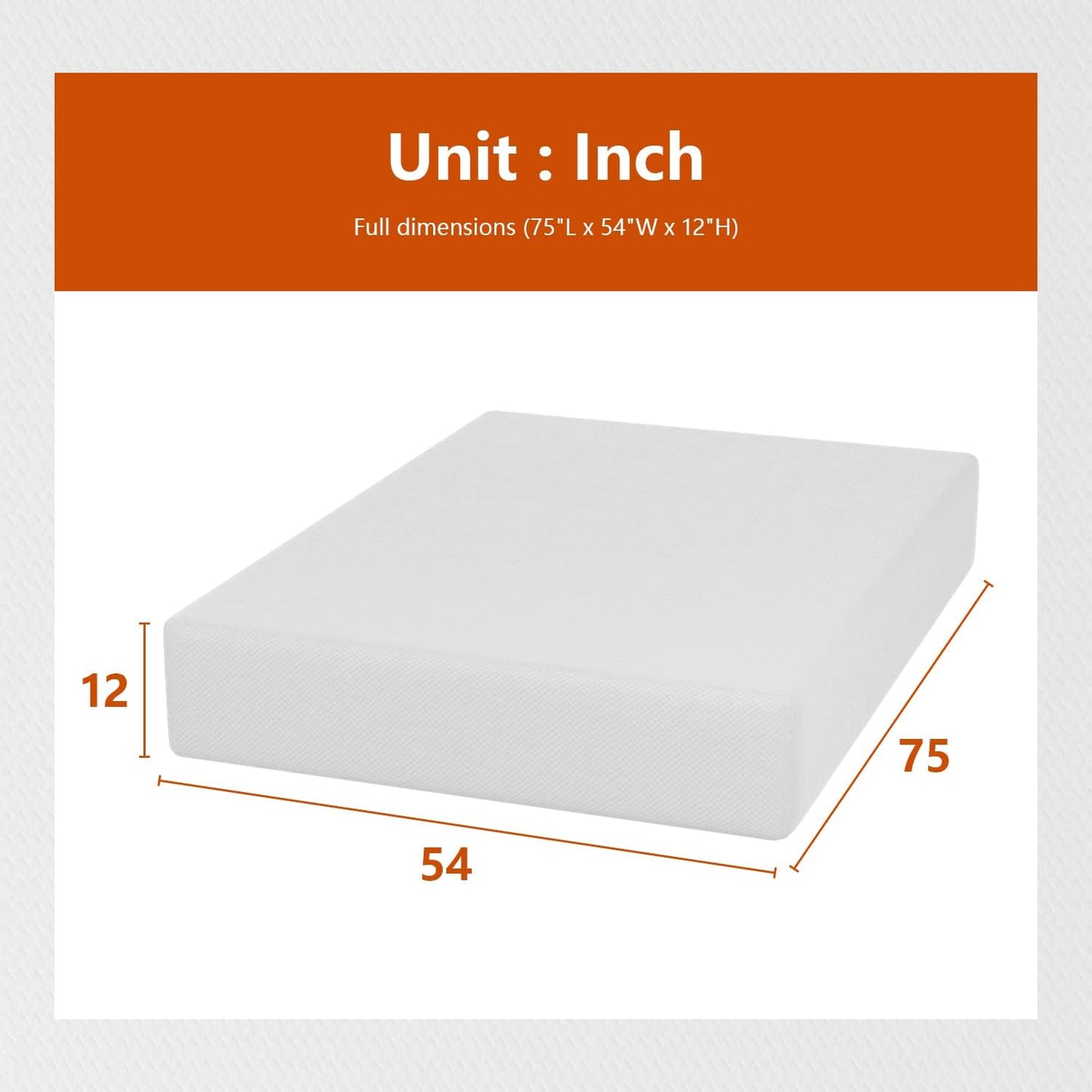 Twin 6 Inch Gel Memory Foam Mattress in a Box Medium Firm