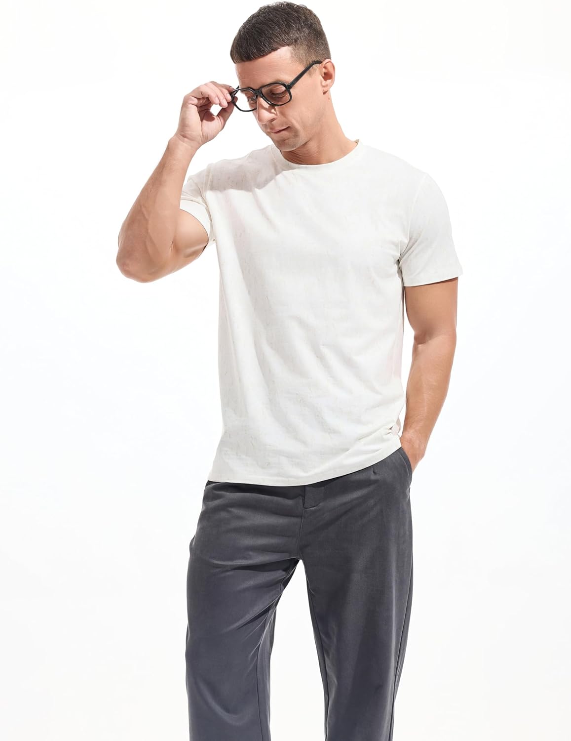 Men's T-Shirts Premium Cotton Crew Neck Tees