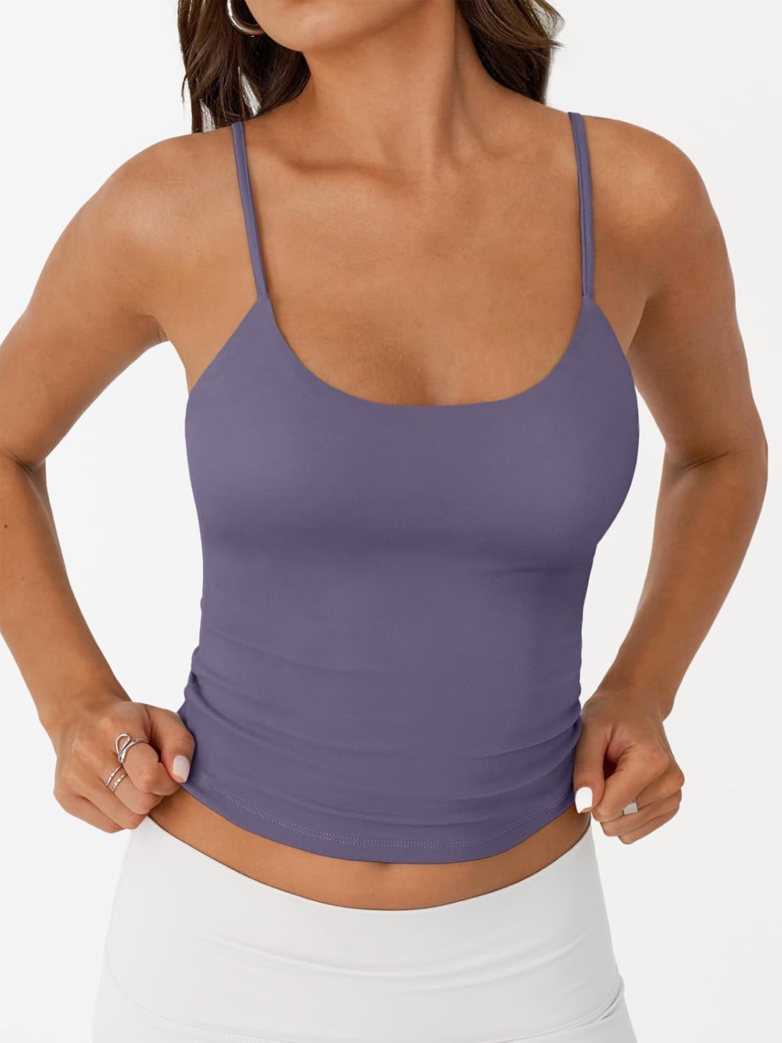 Womens Summer Tank Tops Double Lined Going Out Teen Girls