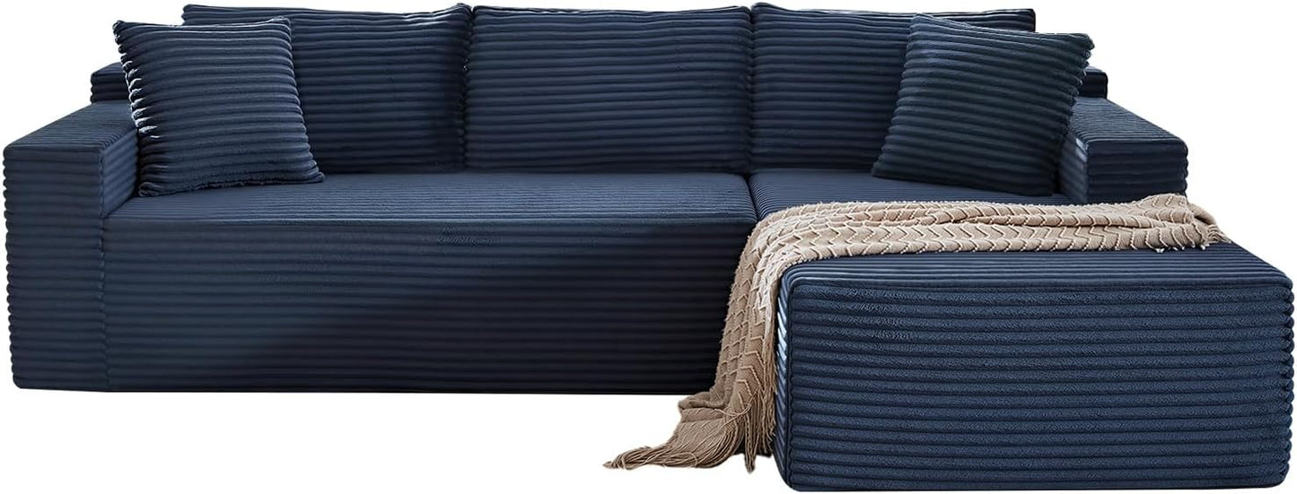 105 Inch Cloud Sectional Couch with Deep Seat