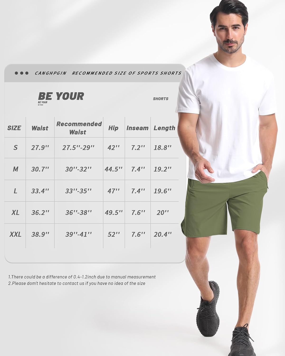2 Pack Mens Workout Athletic Shorts 7 inch Inseam Quick Dry Hiking Shorts Men Lightweight Sports Gym Shorts Running