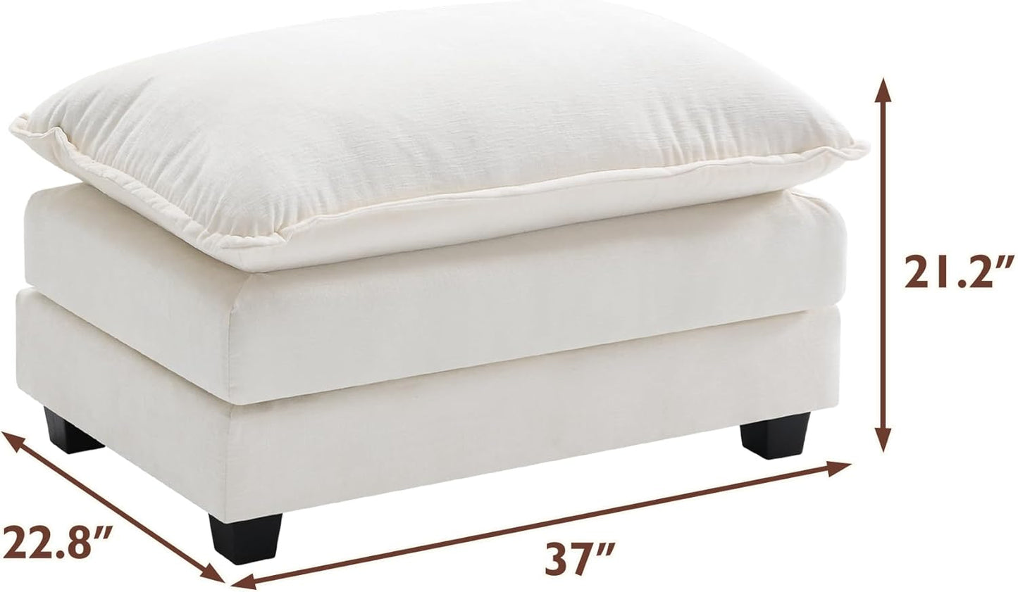 146" U-Shaped Modern Sofa Modular Sectional Cloud Couch