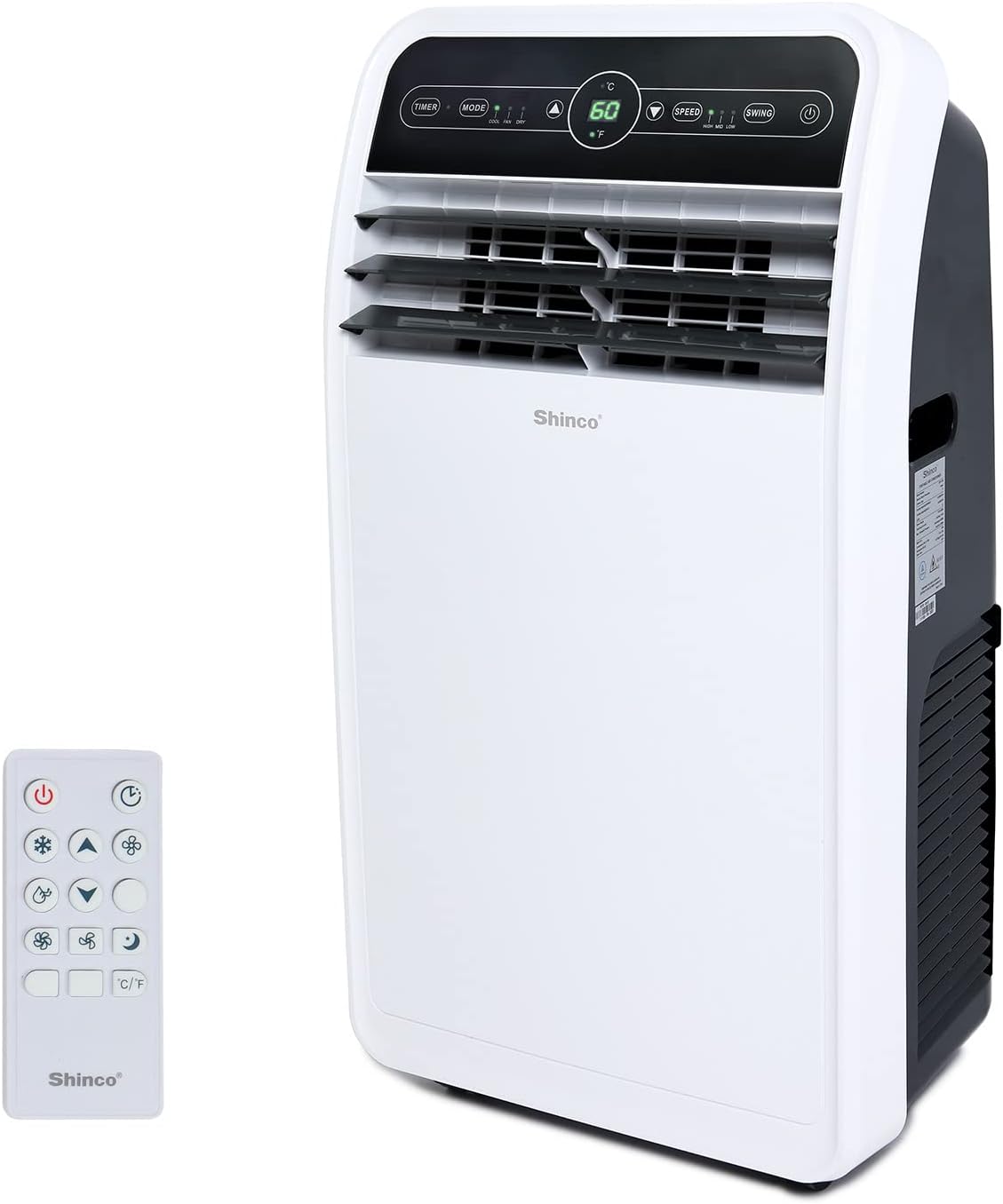 10,000 BTU Portable AC Wi-Fi Dehumidifier Fan Timer for 300 Sq.Ft with Window Kit