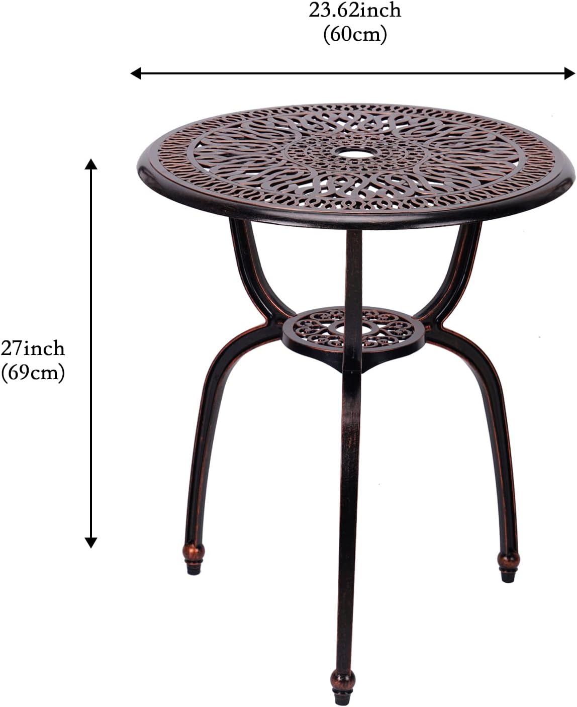 C/G 3 Piece Bistro Set Outdoor Patio Table