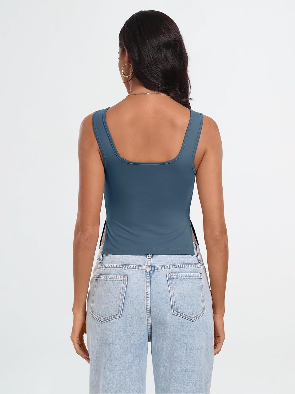 Womens Backless Crop Tops Summer Y2K Tank Tops Cute Basics Going Out Clothes