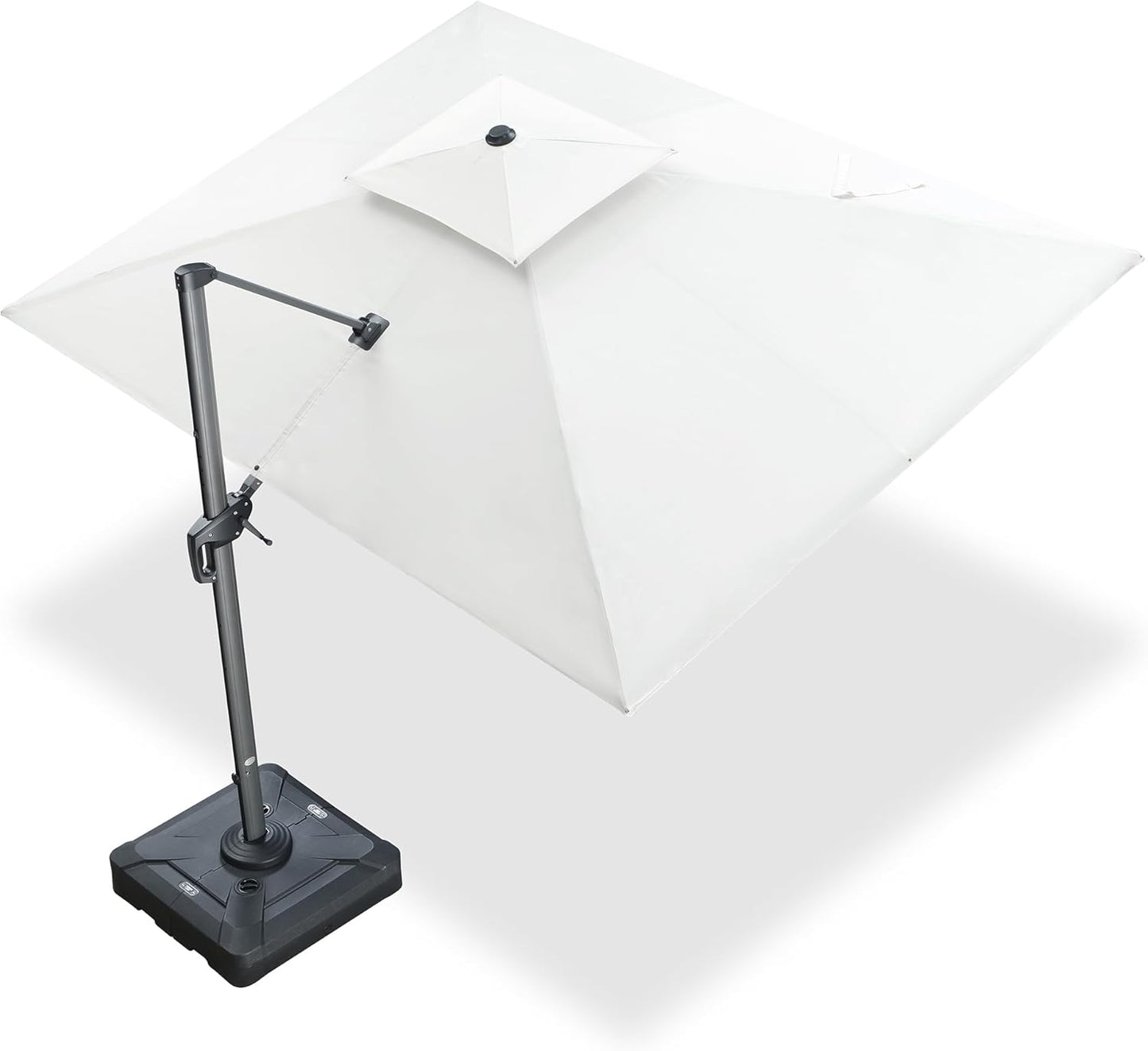 12ft Patio Umbrella with Base Large Outdoor Square Umbrella