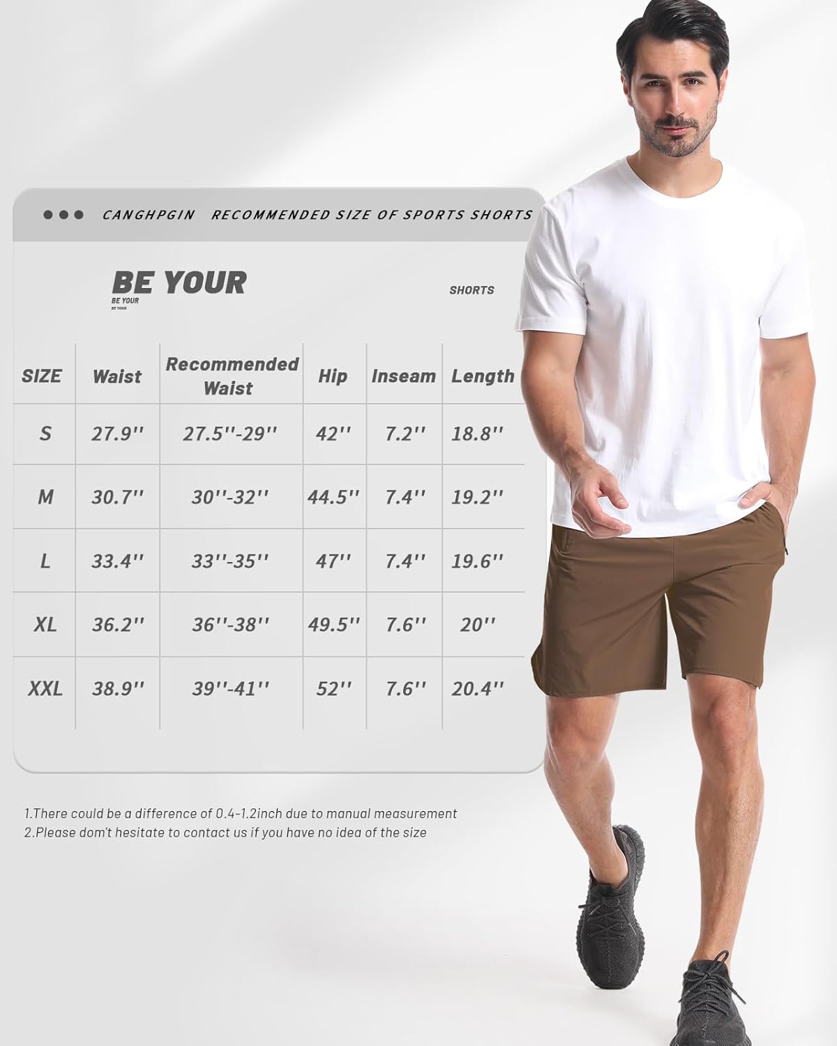 2 Pack Mens Workout Athletic Shorts 7 inch Inseam Quick Dry Hiking Shorts Men Lightweight Sports Gym Shorts Running