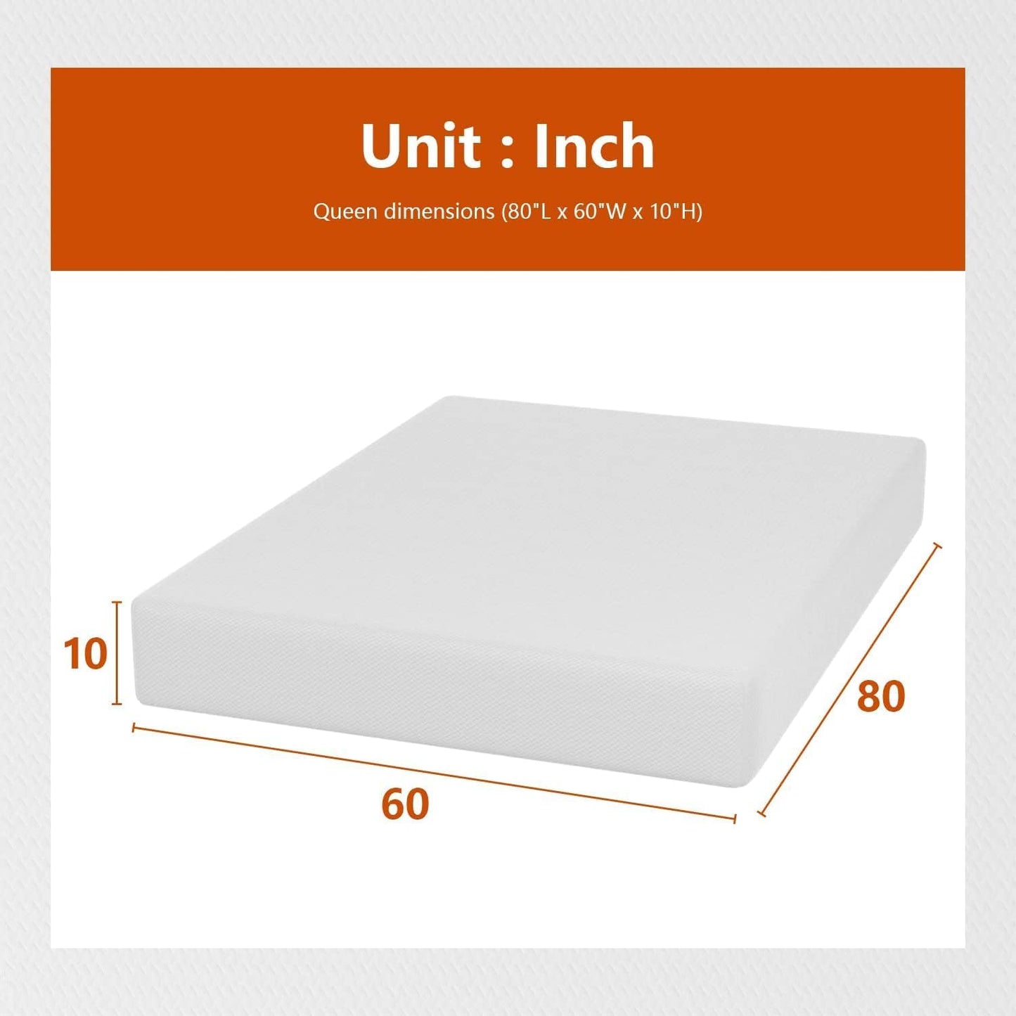 Twin 6 Inch Gel Memory Foam Mattress in a Box Medium Firm