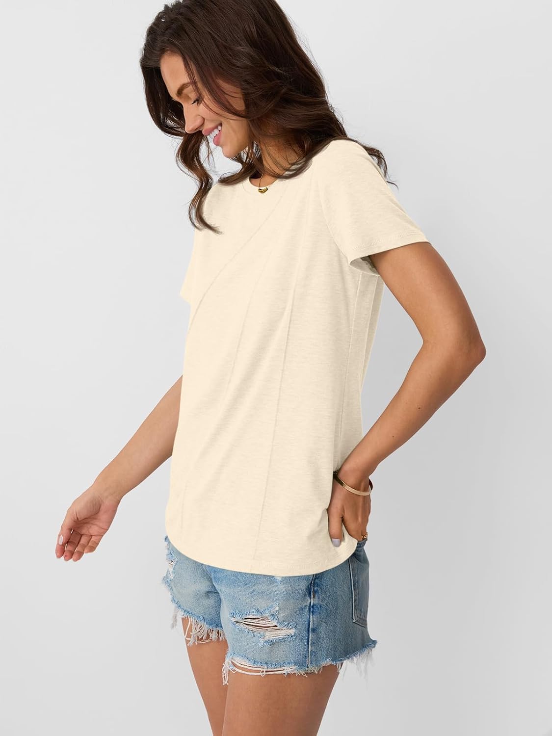 Womens Summer Tops Workout Shirts Beach Vacation Outfits Business Tshirts