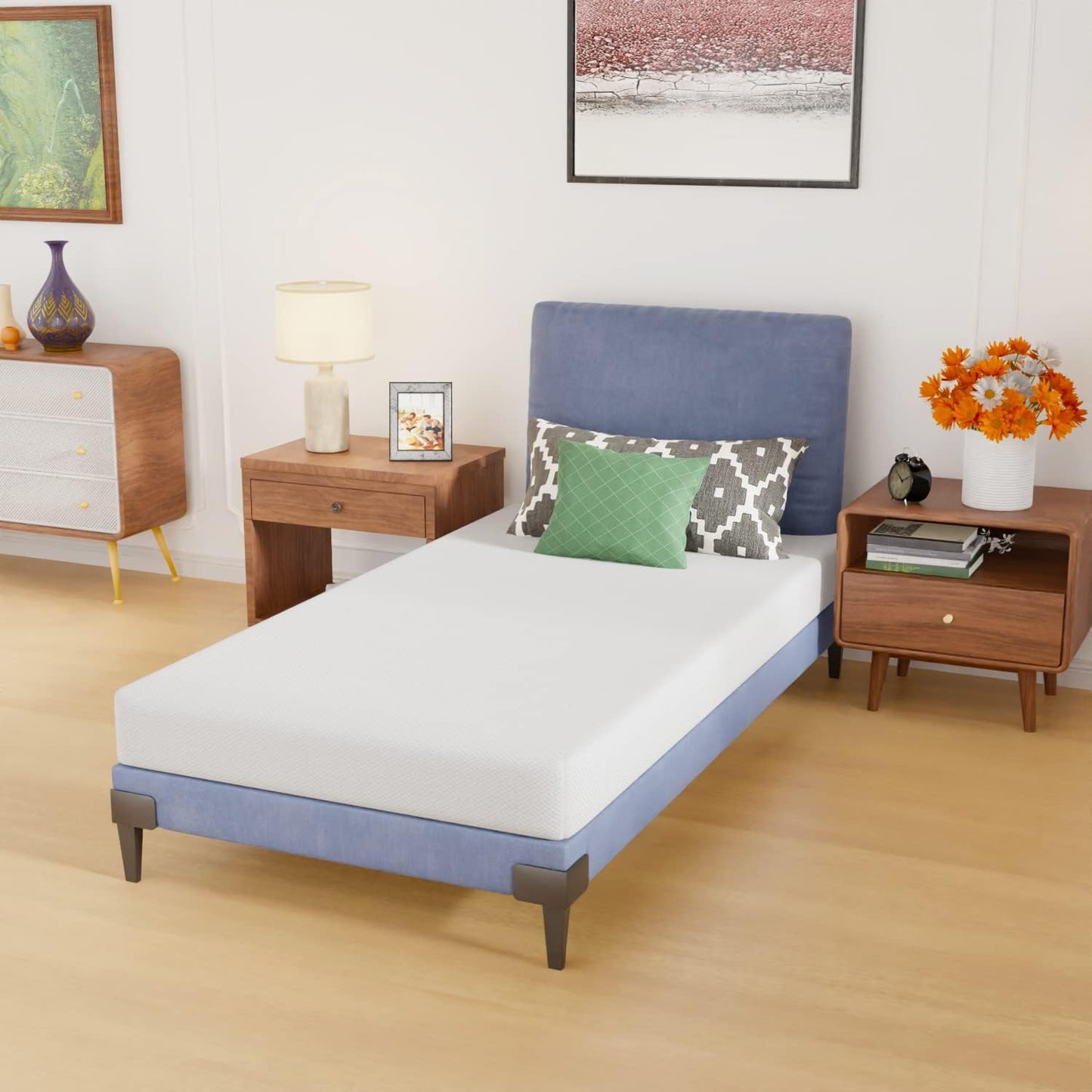 Twin 6 Inch Gel Memory Foam Mattress in a Box Medium Firm