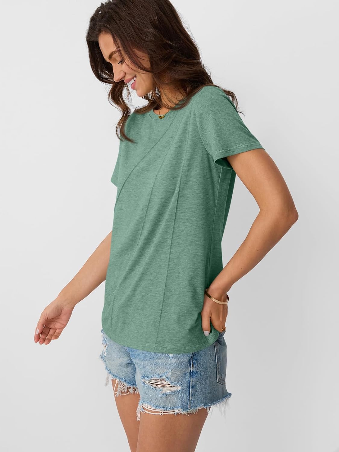 Womens Summer Tops Workout Shirts Beach Vacation Outfits Business Tshirts