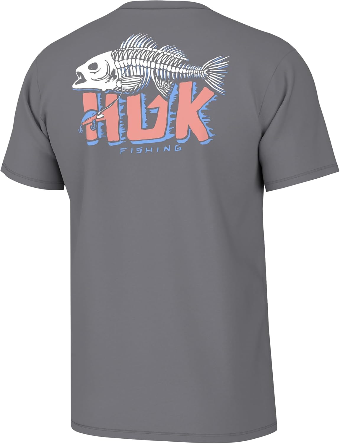 Men Fishing Graphic Tee Performance Short Sleeve Quick-Dry