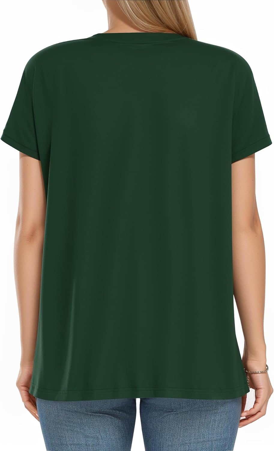 Short Sleeve Crew Neck Casual Shirts Basic Tee Summer Tops