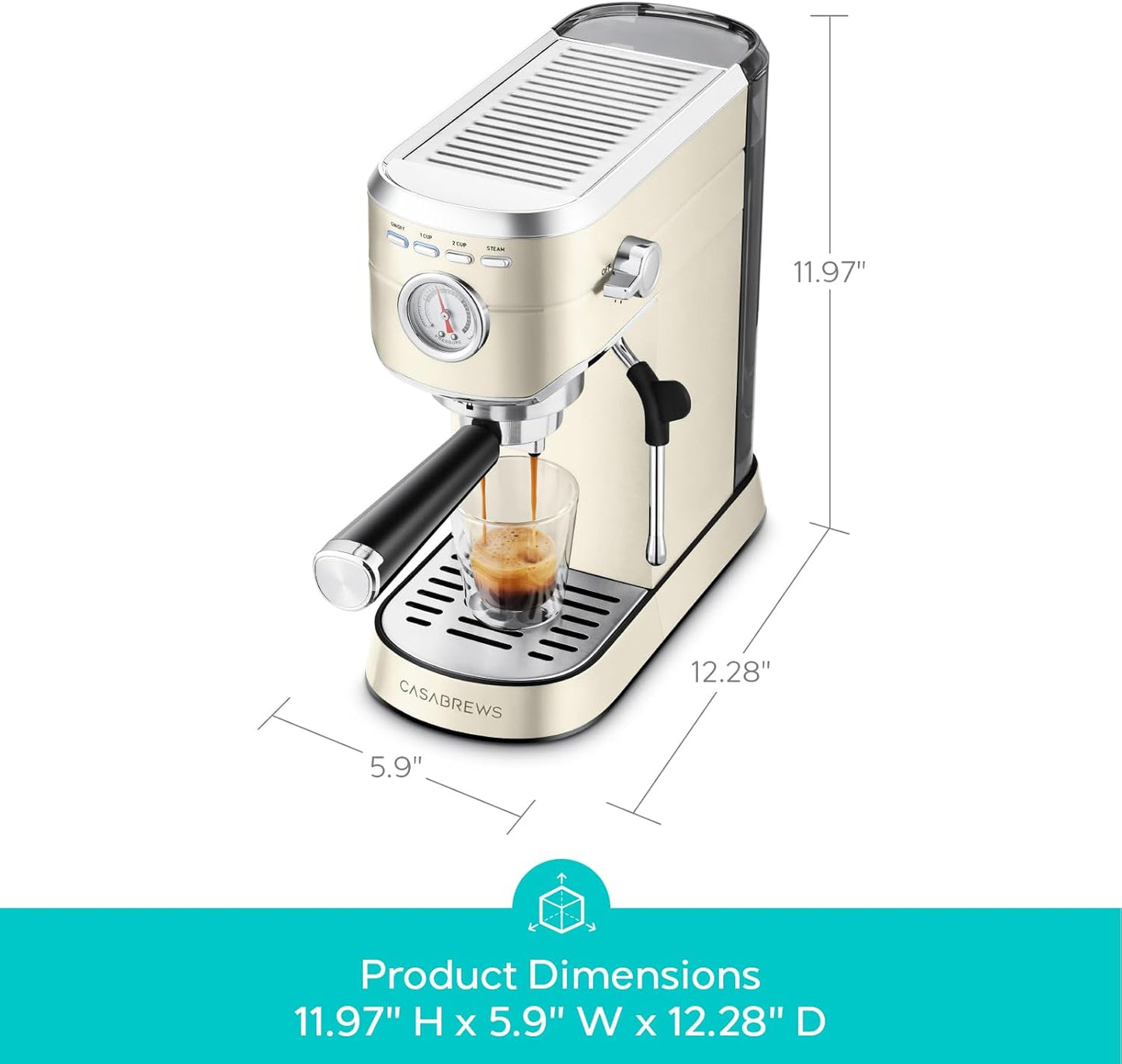 CASABREWS Espresso Machine 20 Bar