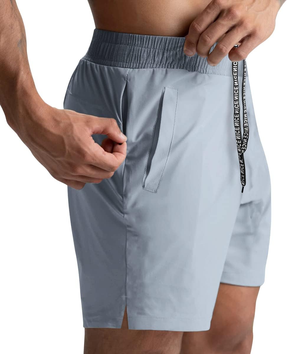 2 Pack Mens Athletic Shorts 5 Inch Quick Dry Gym Workout Shorts Men Lightweight Sports Running Shorts with Pockets