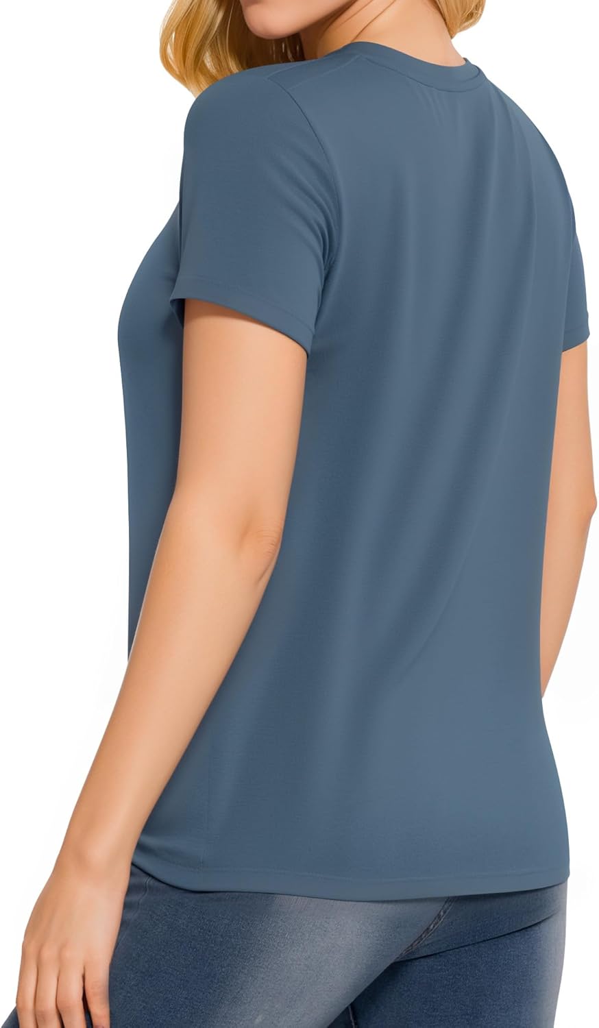 Short Sleeve Crew Neck Casual Shirts Basic Tee Summer Tops