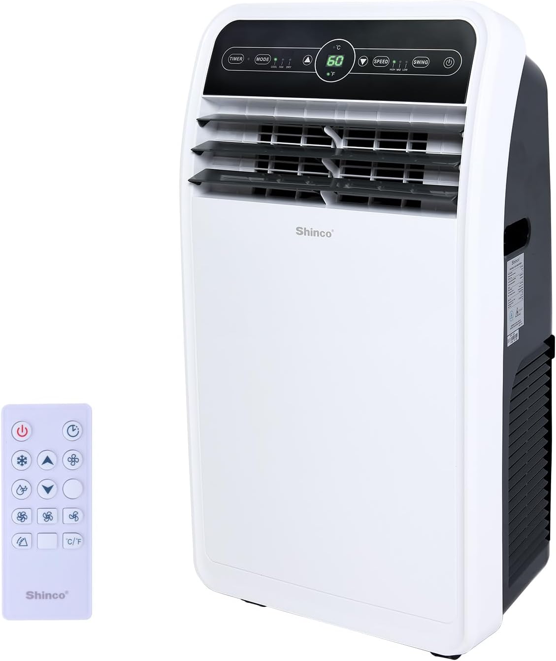 10,000 BTU Portable AC Wi-Fi Dehumidifier Fan Timer for 300 Sq.Ft with Window Kit