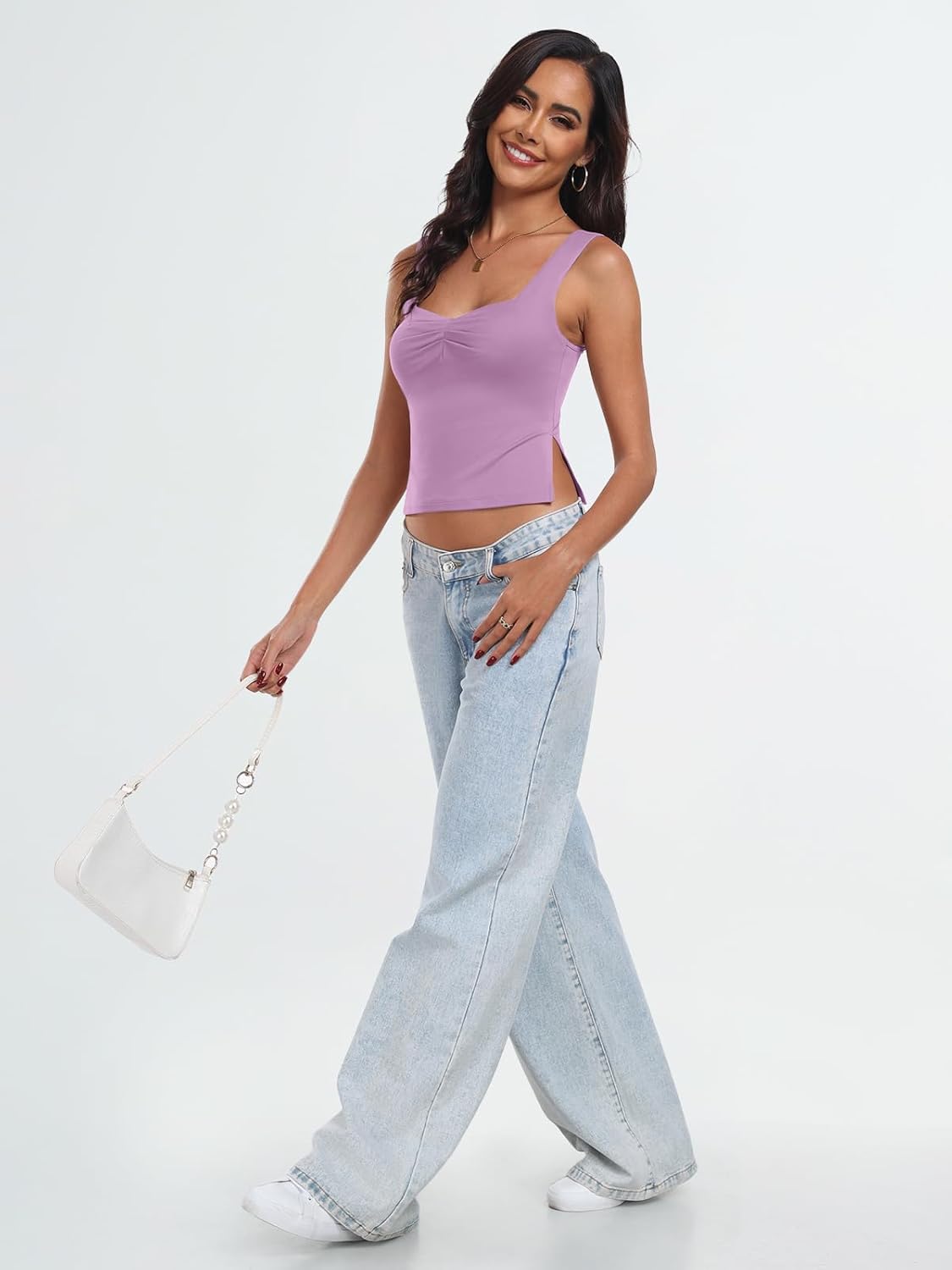 Womens Backless Crop Tops Summer Y2K Tank Tops Cute Basics Going Out Clothes