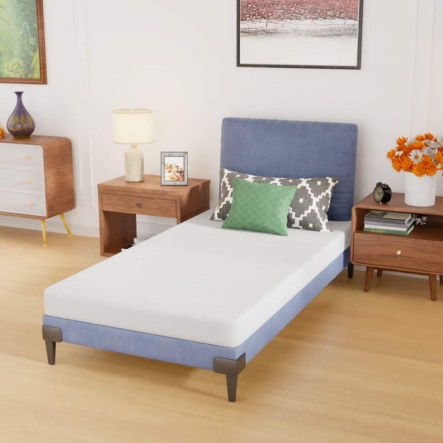 Twin 6 Inch Gel Memory Foam Mattress in a Box Medium Firm